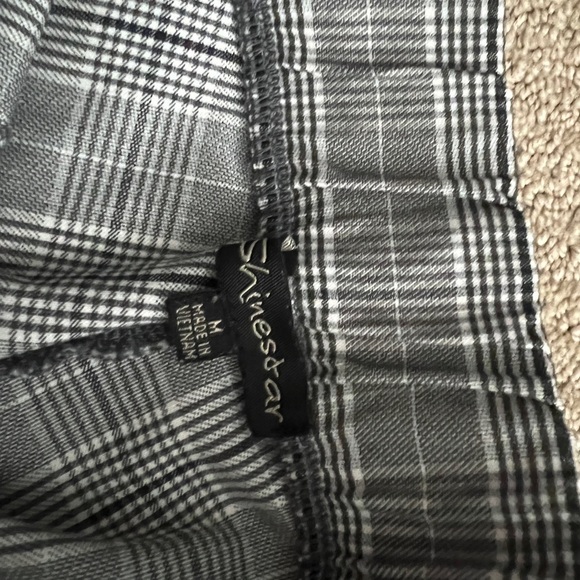 Shinestar Black and White Checkered Pants - Picture 2 of 4